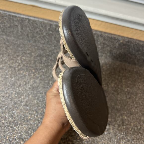 SAS Tripad Comfort Beige Womens Size 9 M Leather Sandals Slip On Slides Open Toe - Picture 6 of 10